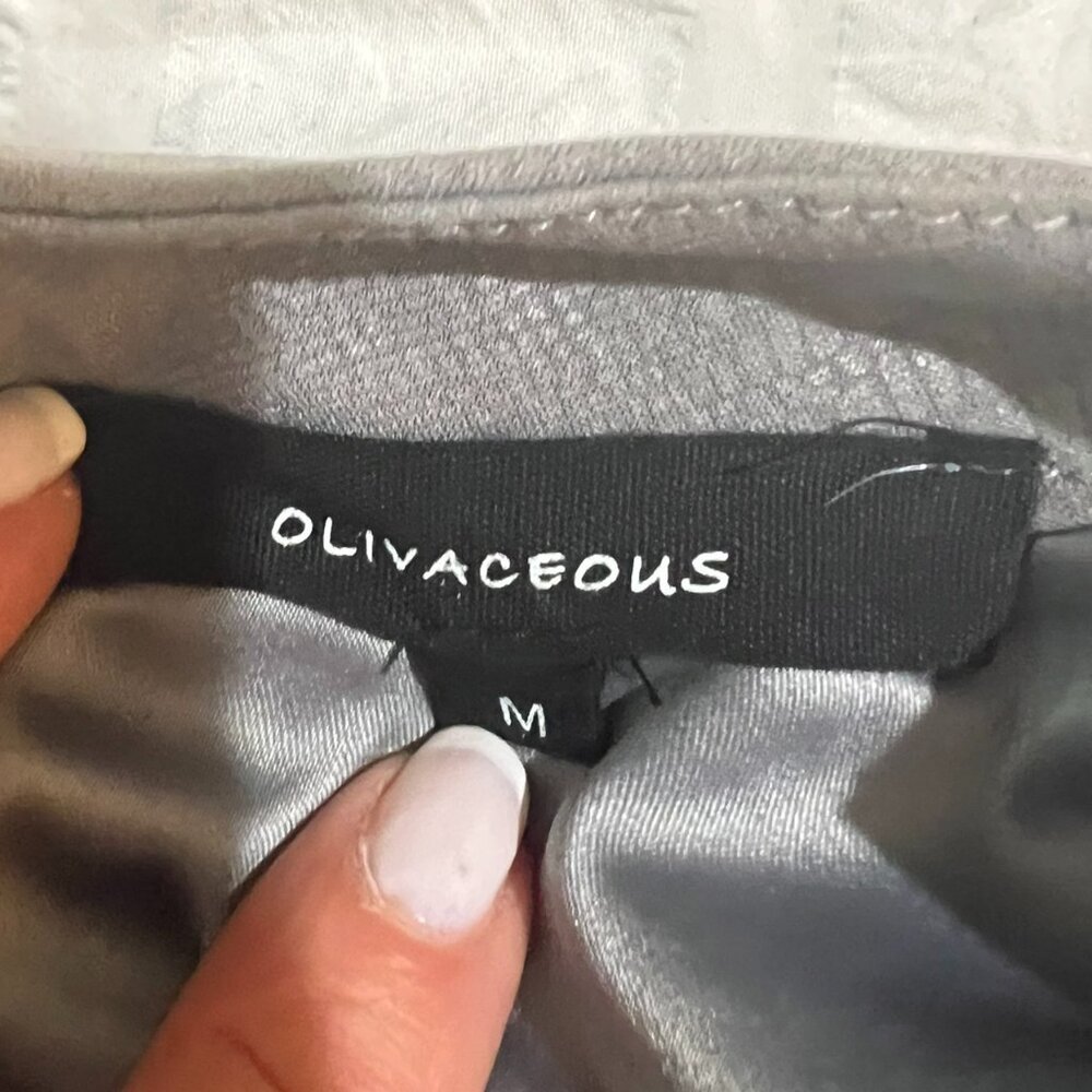 Olivaceous Gray Snake Print Halter Top - Size Med… - image 7